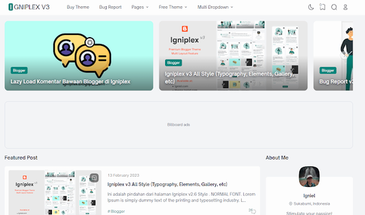 Igniplex v3 Premium Blogger Template