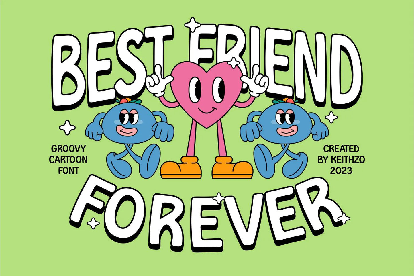 Groovy Cartoon Display Font