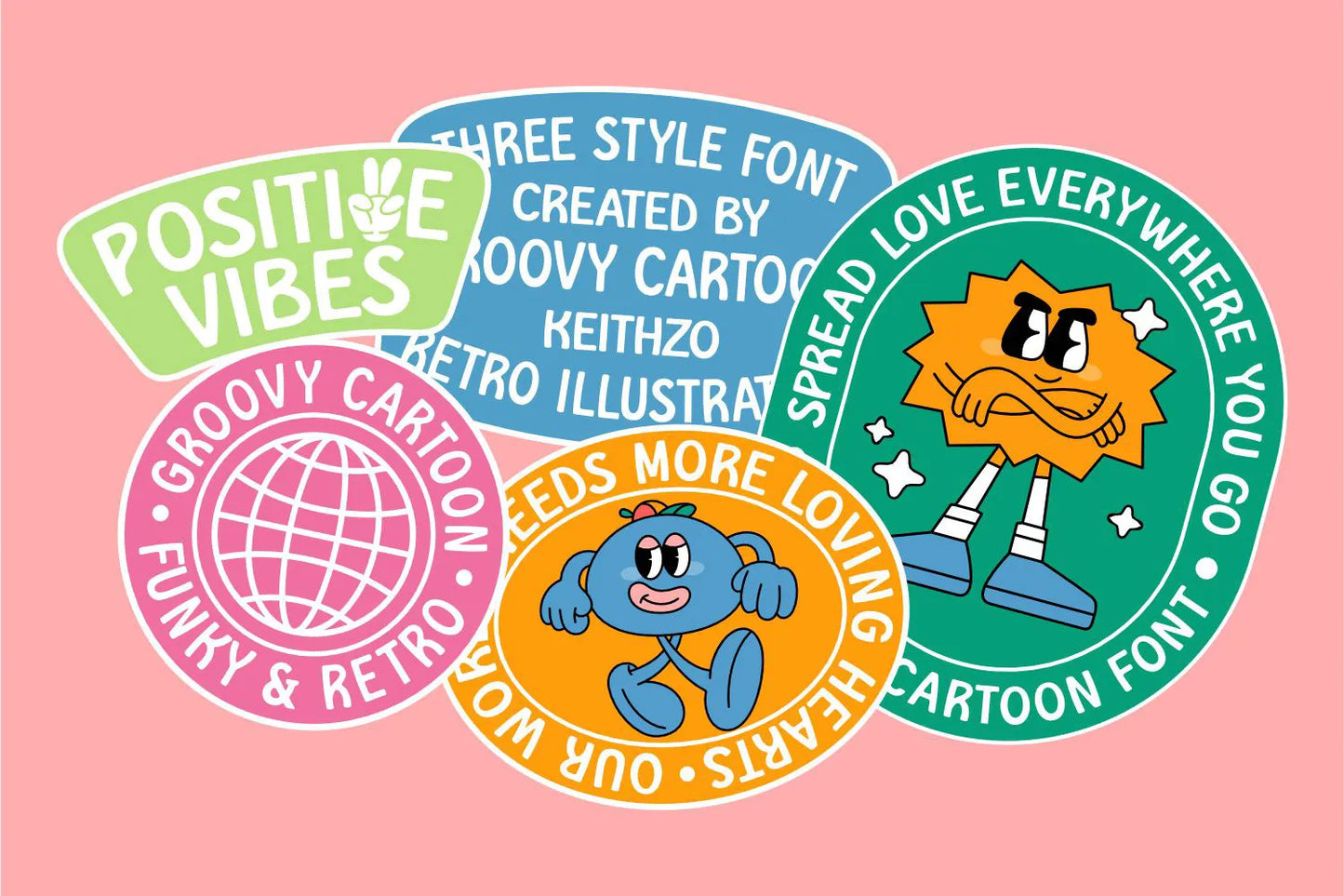 Groovy Cartoon Display Font