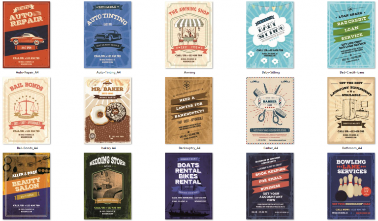 Eazy “Retro” Flyers