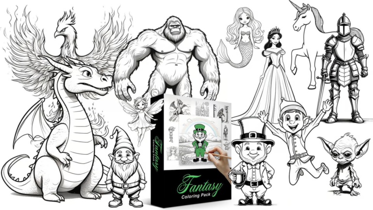 Fantasy Coloring Pack